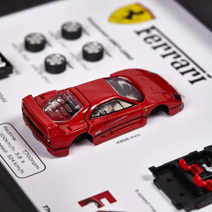 Ferrari F40 Deconstructed Frame - Layered Acrylic Detail View