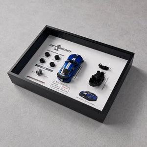 Ford Mustang Shelby GT500 Deconstructed Frame — displayed on concrete, full panel with labelled specifications