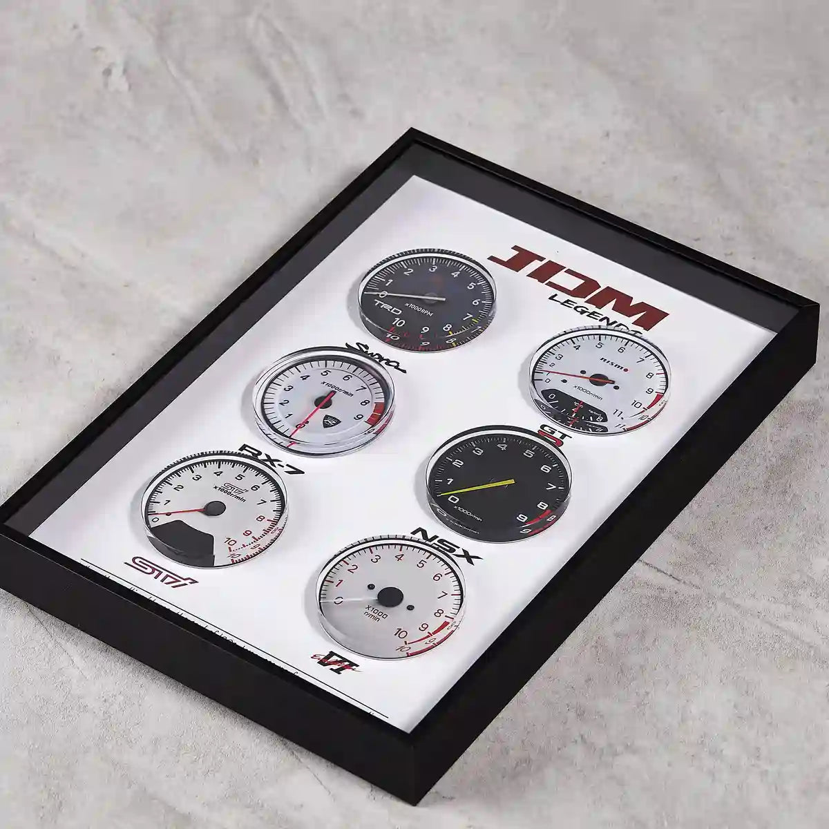 Jdm Display JDM Legends Tachometer Collection | 3D Framed Display – Artovelo