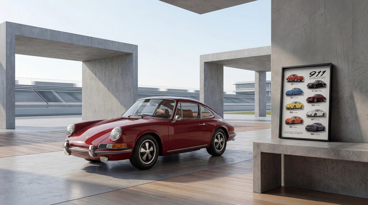 Artovelo 3D framed automotive wall art display