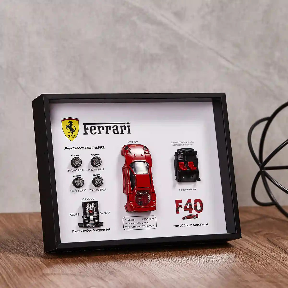 Ferrari F40 Deconstructed Frame - Frame and Mounting Detail