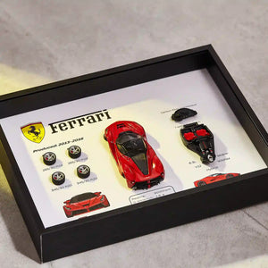 Ferrari LaFerrari Deconstructed Frame - Close-up of 3D Acrylic Components