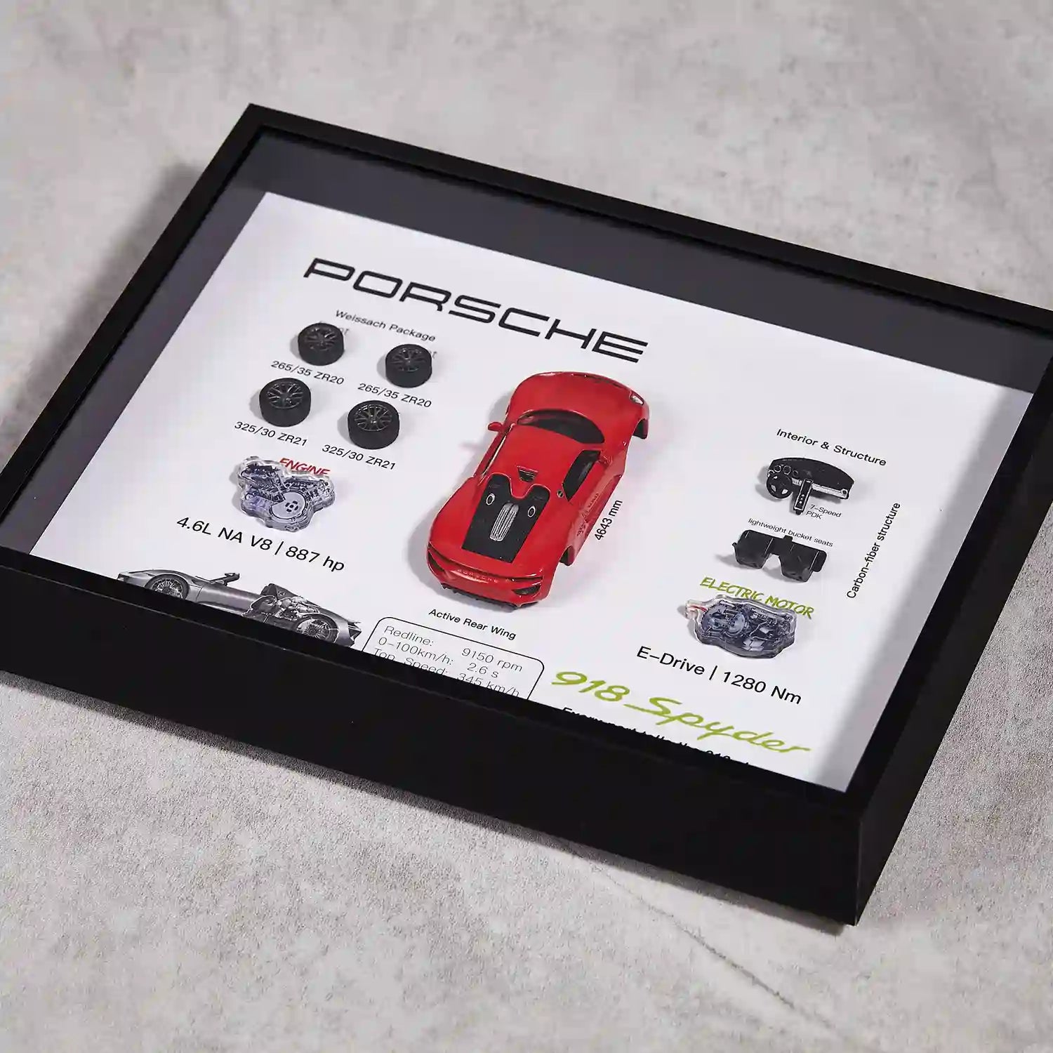 Porsche 918 Spyder Deconstructed Frame - Frame and Mounting Detail