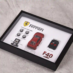 Ferrari F40 Deconstructed Frame - Close-up of 3D Acrylic Components